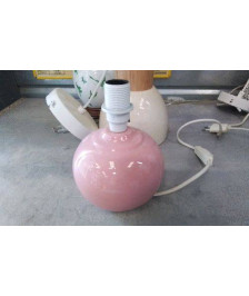 PIED DE LAMPE BOULE ROSE