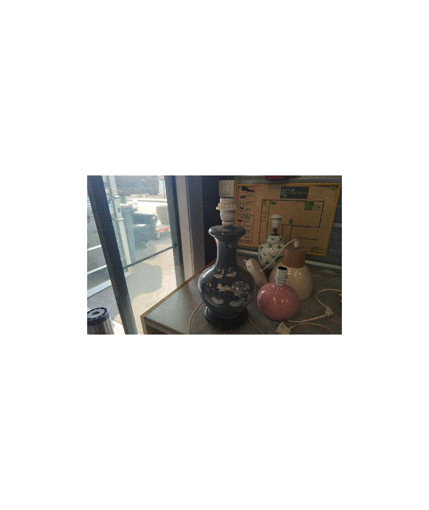 PIED DE LAMPE GRIS ( PRISE A CHANGER)