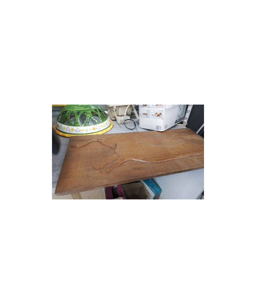 DECO PLAQUE BOIS TAUREAU 