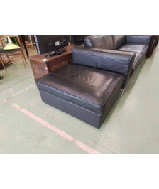 REPOSE PIEDS EN CUIR NOIR IKEA KIVIK