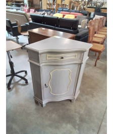 MEUBLE D ANGLE 1 PORTE BOIS GRIS