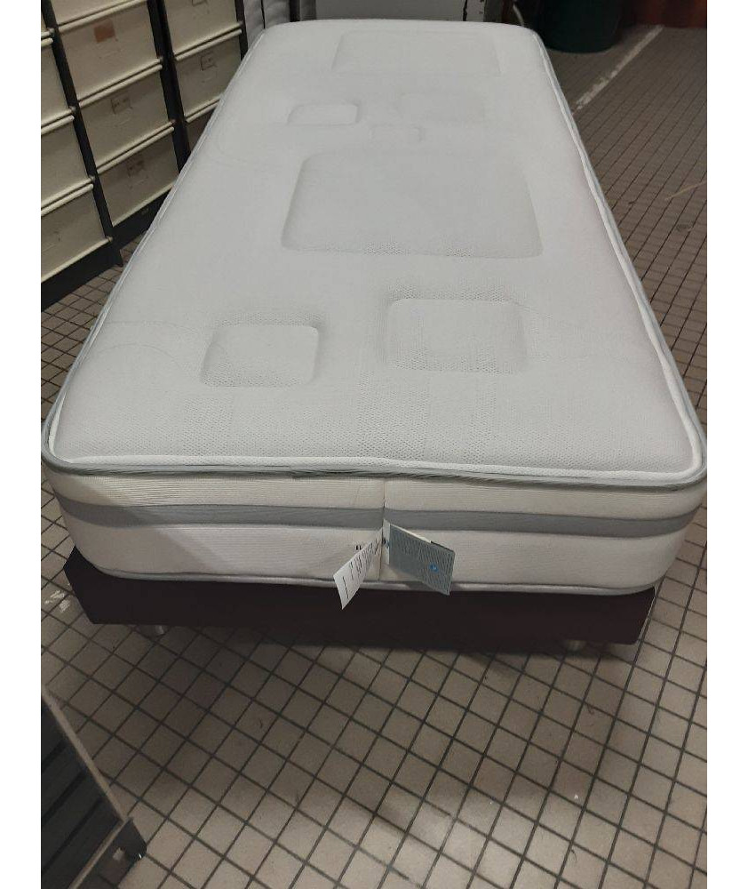 MATELAS SIMMONS ESSENTIEL + SOMMIER 90X200 CM + PIEDS 