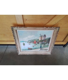 HUILE SUR TOILE PORT RENE LOROTTE -1920 1985-