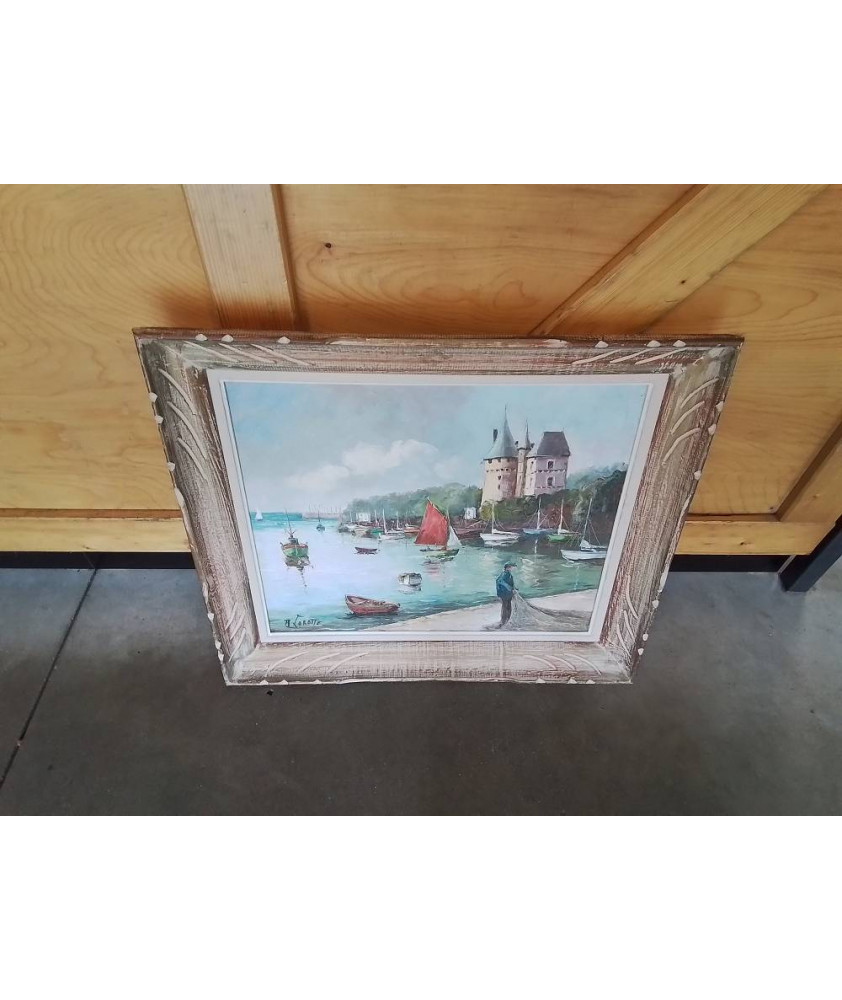 HUILE SUR TOILE PORT RENE LOROTTE -1920 1985- HUILE SUR TOILE PORT RENE LOROTTE -1920 1985-
