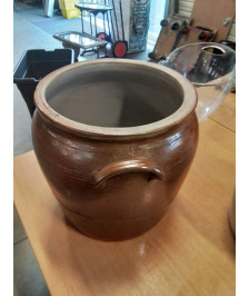 POT A SALER A OREILLES GRES VERNISSE 34 CM