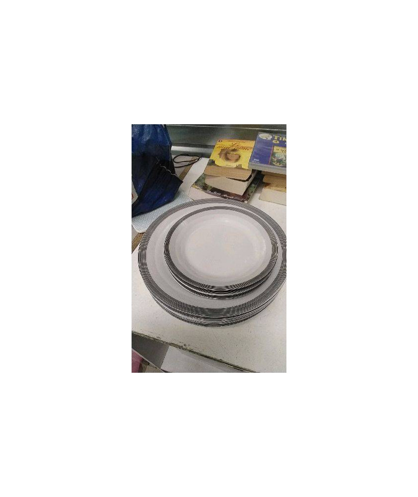 ASSIETTE BORD GRIS LE LOT