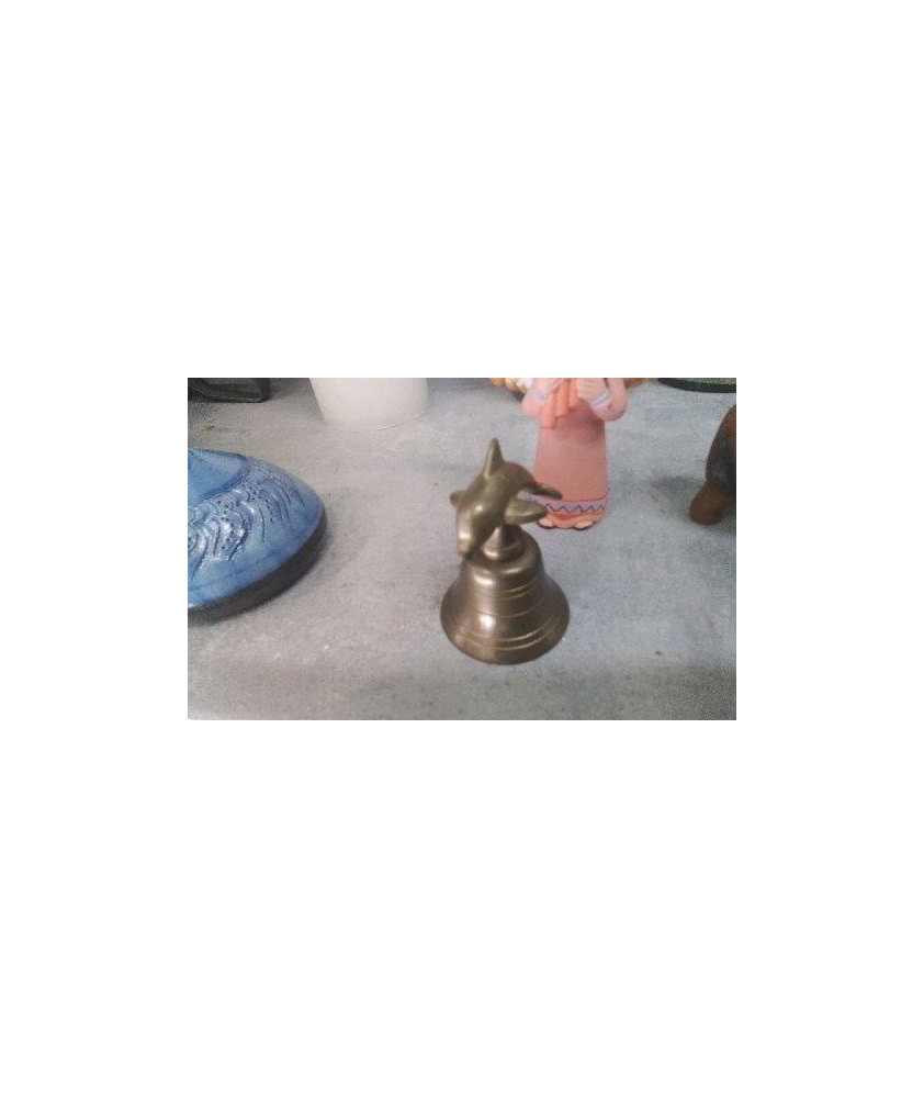 DECO CLOCHETTE DAUPHIN - LAITON
