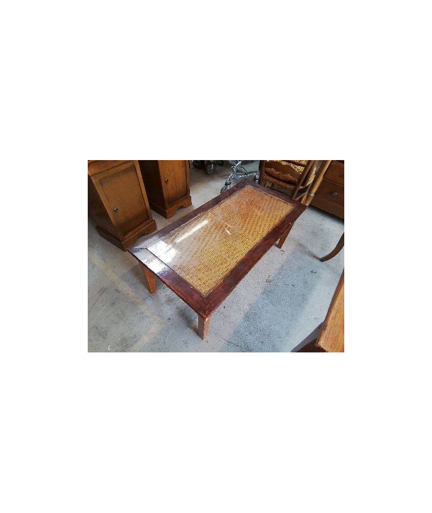 TABLE BASSE PLATEAU EN VERRE 