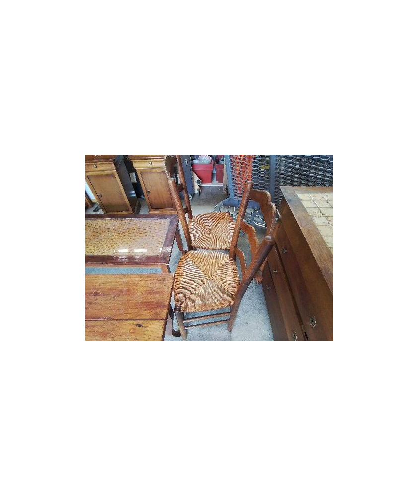 CHAISE PAILLÉE RUSTIQUE 