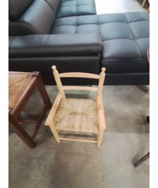 CHAISE ENFANT BOIS PAILLÉ 