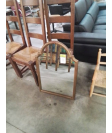 MIROIR RECTANGULAIRE CINTRÉ BOIS DORE STYLE REGENCE 