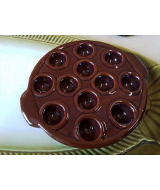ASSIETTES A ESCARGOTS EN GRÈS 