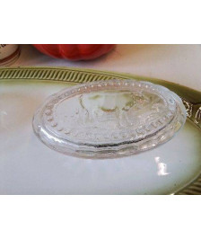 BEURRIER EN VERRE 
