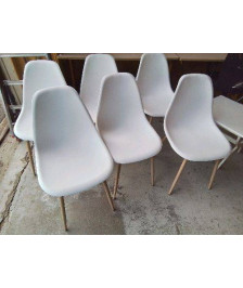 CHAISE SCANDINAVE BLANCHE 
