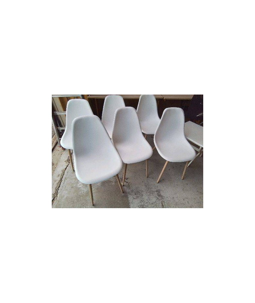 CHAISE SCANDINAVE BLANCHE 