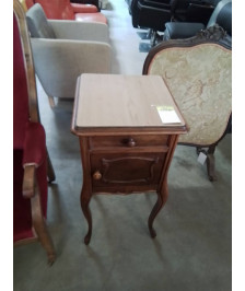 CHEVET NAPOLEON III 1 PORTE 1 TIROIR PIEDS GALBES