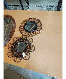 MIROIR SOLEIL ROTIN 