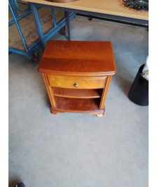 CHEVET 1 TIRORS 1 NICHE BOIS 
