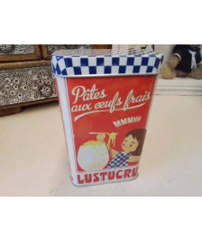 BOUTE EN FER BLANC LUSTRU