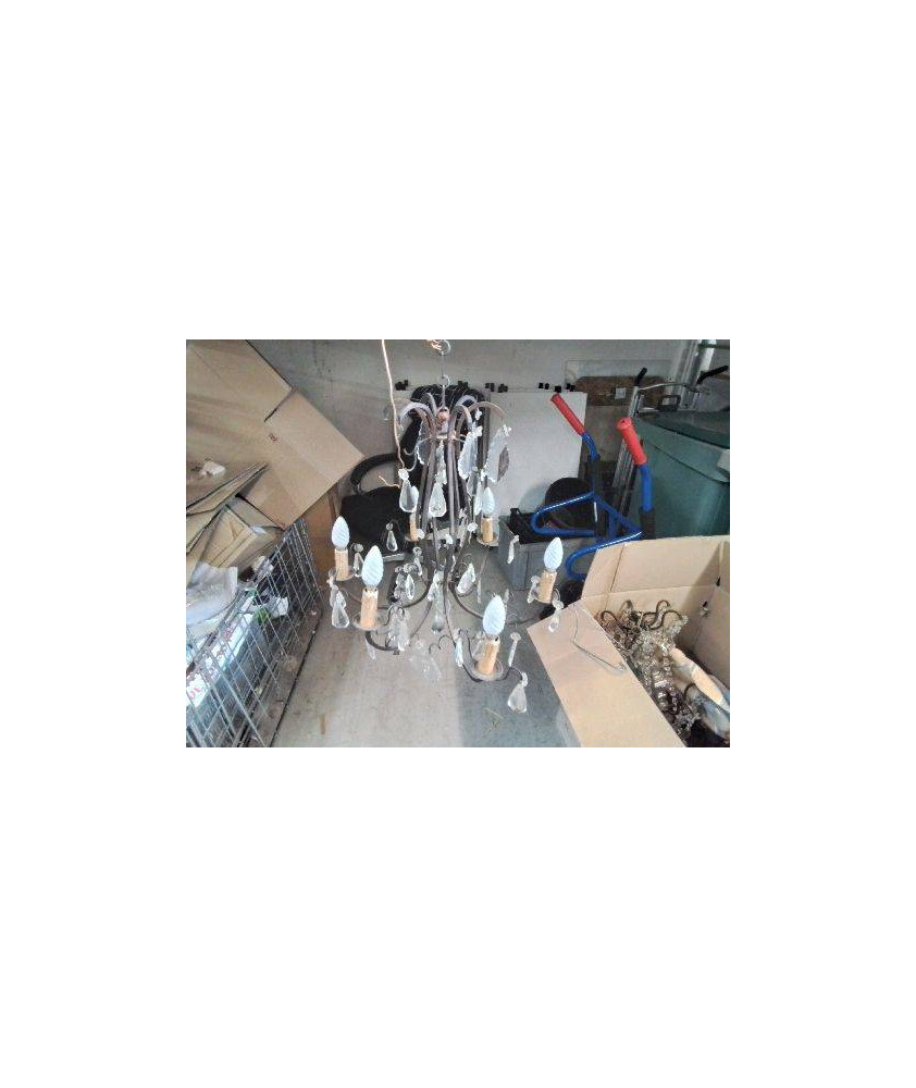 SUSPENSION 6 BRANCHES EN FER