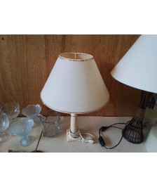 LAMPE PIED BEIGE