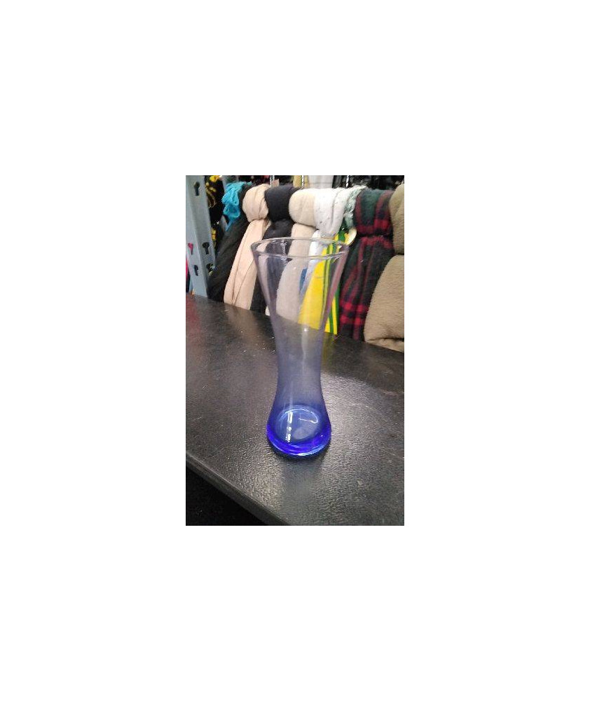 VASE VERRE BLEU 