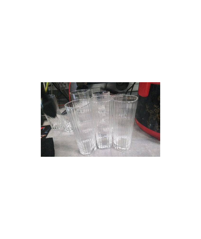 VERRE TUBE STRIE LE LOT