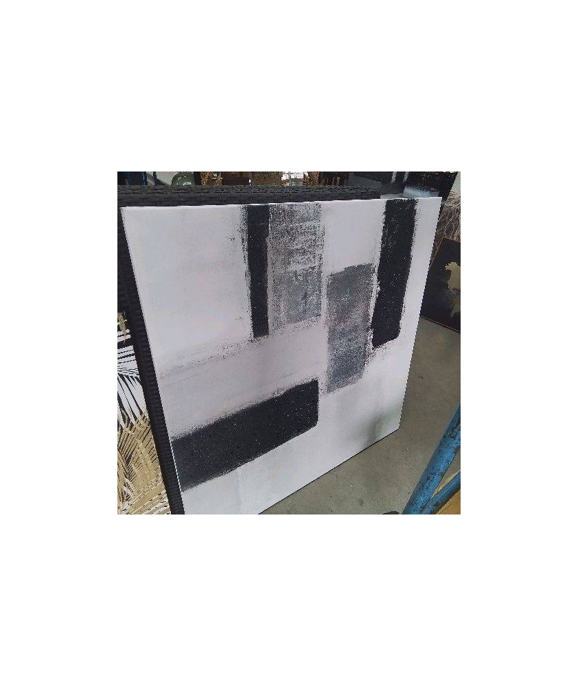 TOILE XL GRIS ABSTRAIT 