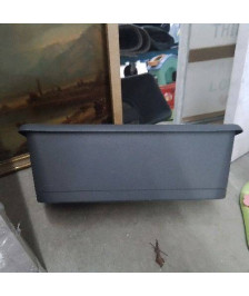 JARDINIÈRE PLASTIQUE GRIS