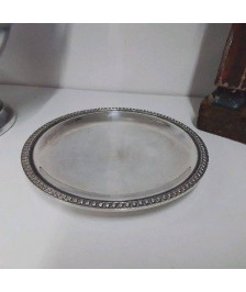 SOUCOUPE METAL ARGENTÉ 
