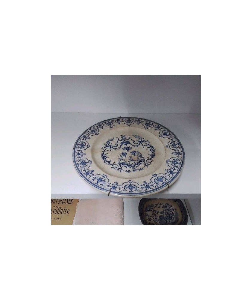 ASSIETTE DECO MOUSTIERS ANCIENNE 