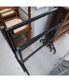 PAIRE DE TRETEAUX METAL NOIR