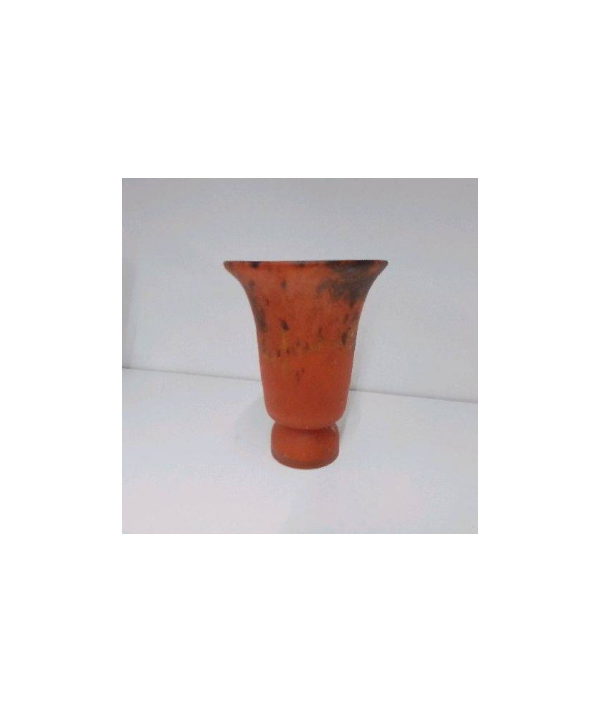 VASE PATE DE VERRE SIGNE WALTERSPERGER
