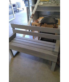 BANC BOIS GRIS