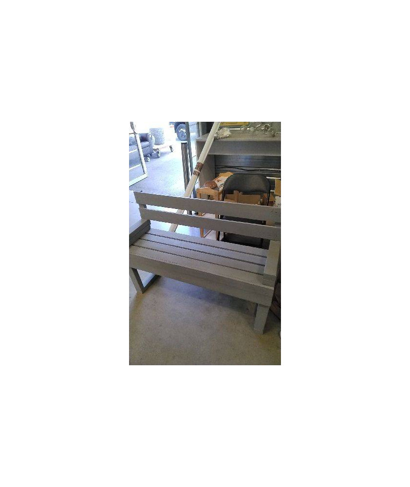 BANC BOIS GRIS