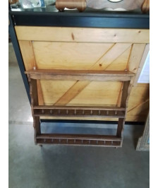 ÉTAGÈRE MURALE 2 TABLETTES A GALERIE 