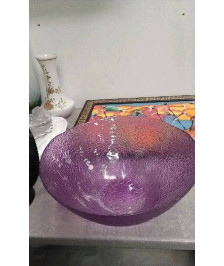 SALADIER VERRE VIOLET GM