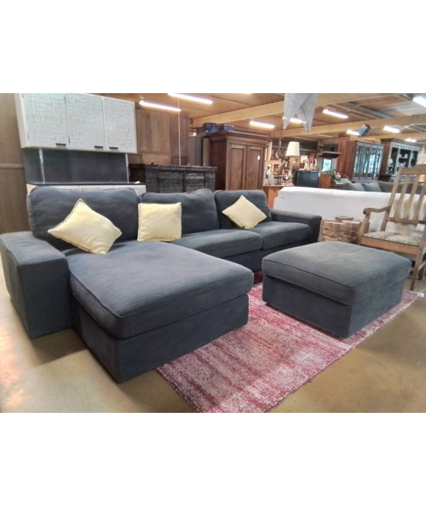 CANAPE D’ANGLE TISSU + POUF MERIDIENNE GAUCHE OU DROITE CANAPE D’ANGLE TISSU + POUF MERIDIENNE GAUCHE OU DROITE