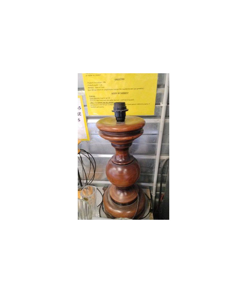 PIED DE LAMPE BOIS GM