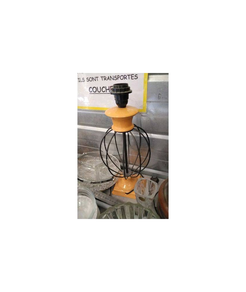 PIED DE LAMPE ORANGE
