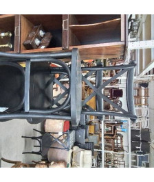 LOT 6 CHAISES BISTROT PLASTIQUE NOIR