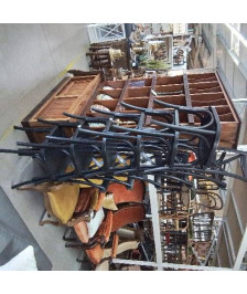 LOT 6 CHAISES BISTROT PLASTIQUE NOIR