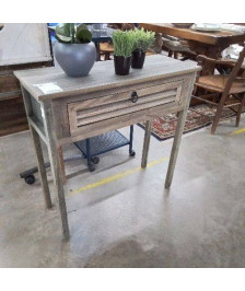 CONSOLE 1 TIROIR PERSIENNE BOIS