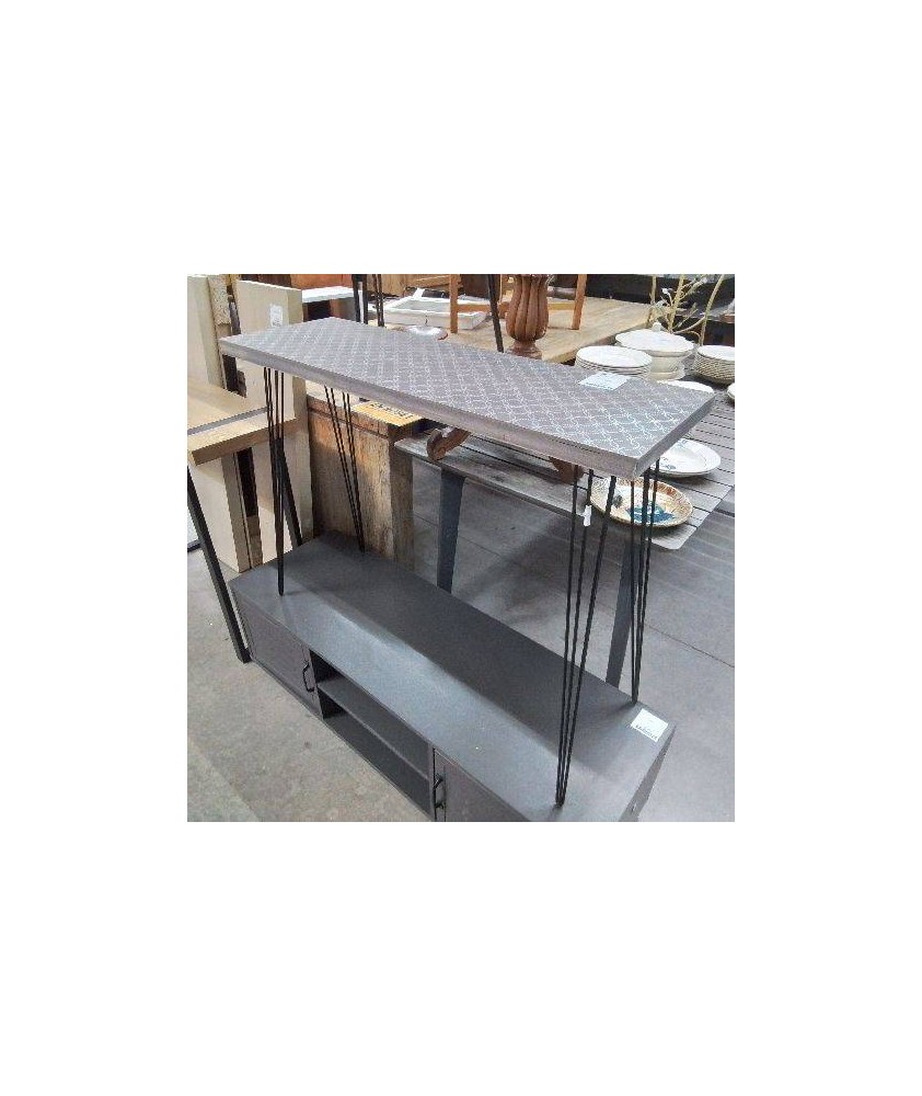 CONSOLE ARABESQUE PIEDS COMPAS