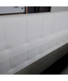 TETE LIT CAPITON BLANC 150 CM