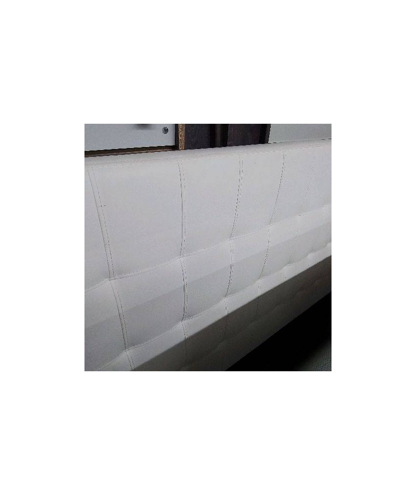 TETE LIT CAPITON BLANC 150 CM