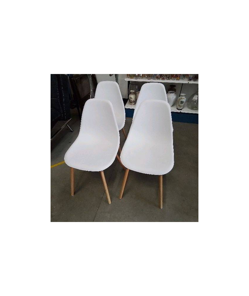 LOT DE 4 CHAISES SCANDINAVES