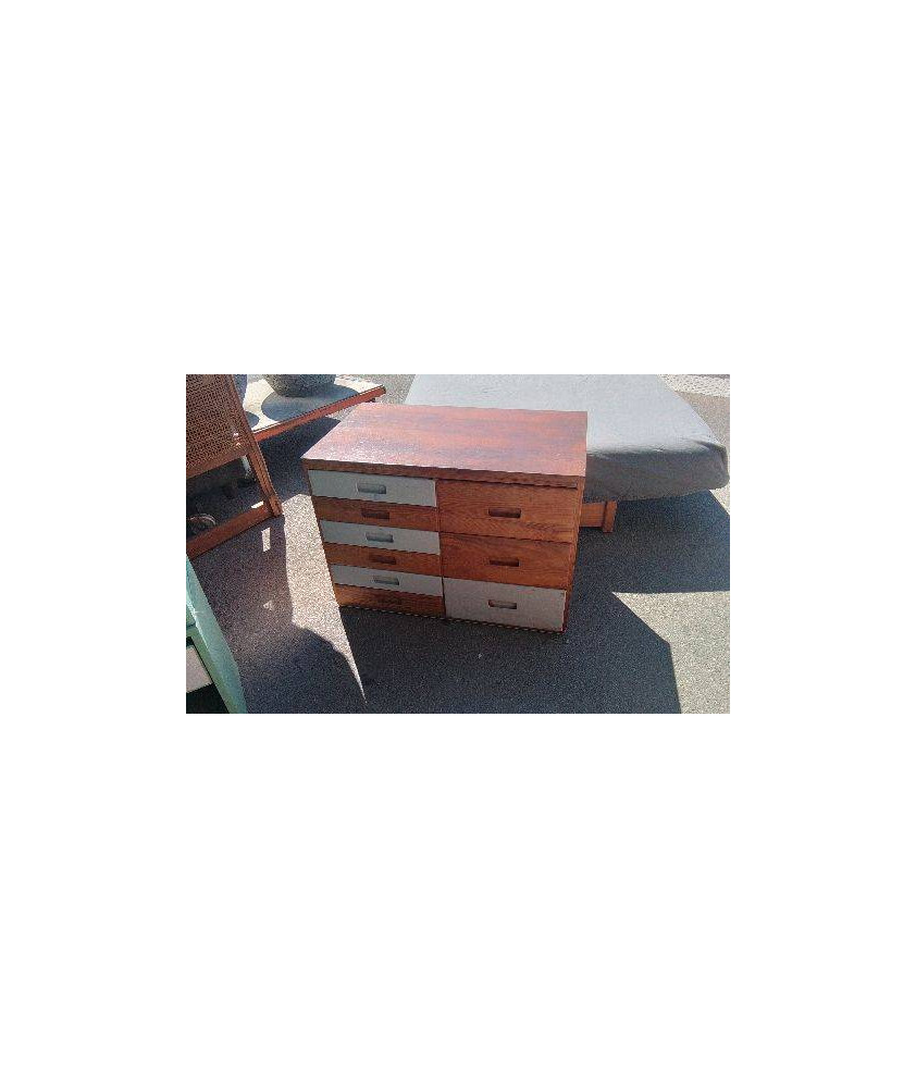 MEUBLE PIN 9 TIROIRS 