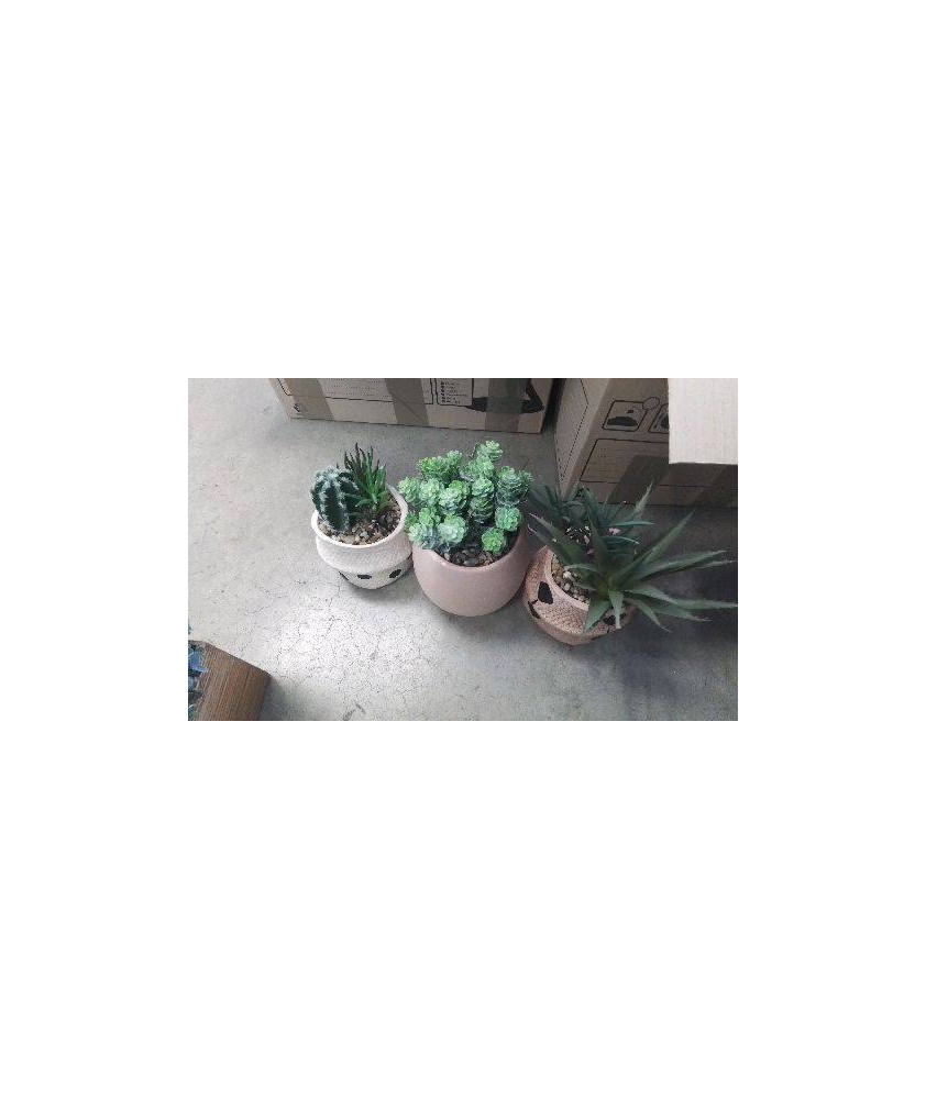 DECO POT CACTUS SYNTHÉTIQUE 