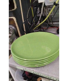 ASSIETTE VERTE EN L ÉTAT LE LOT